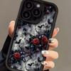 Bat Rose iPhone 17/17 Pro Max Case: Customized Personality Design, Compatible with 13/14 Pro/12
