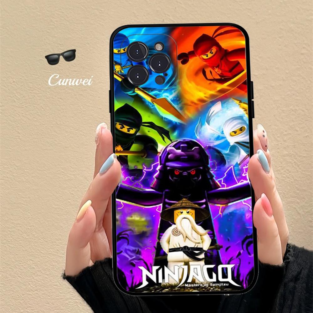 Custodia per Telefono Anime N-NinjagoS Per IPhone 16 15 14 11 12 13 Mini Pro XS Max Cover 6 7 8 Plus X Funda Shell