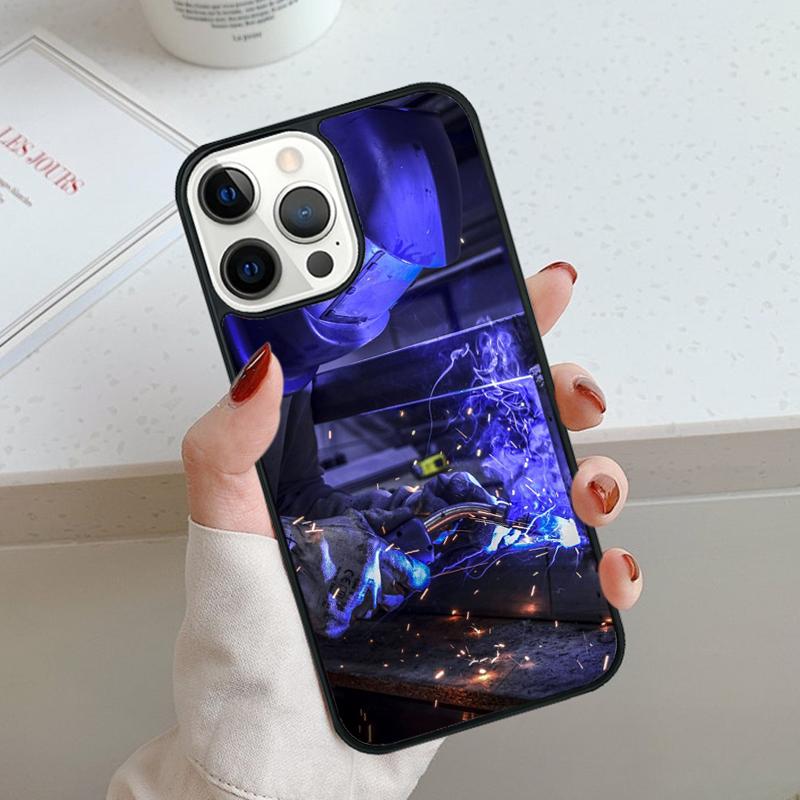 Welder Welding Hot Metal Worker Phone Case For iPhone 17 Air 11 12 13 14 15 16 Pro Max Cover For iPhone 17 Air Max Plus