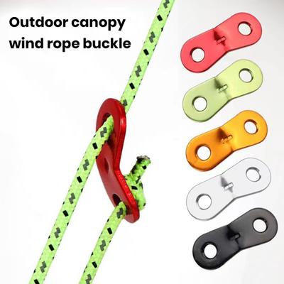 10 stuks windtouwverstellers hoge hardheid 2-poorts enkel gat universele aanscherping gesp scheerlijn houder aluminium camping tent spanner wind