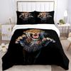 3pcs Leopard Print Duvet Cover Set, Cover For Bedroom Guest Room (1 Duvet Cover + 2 Pillowcase, Without Quilt),  yy250922118