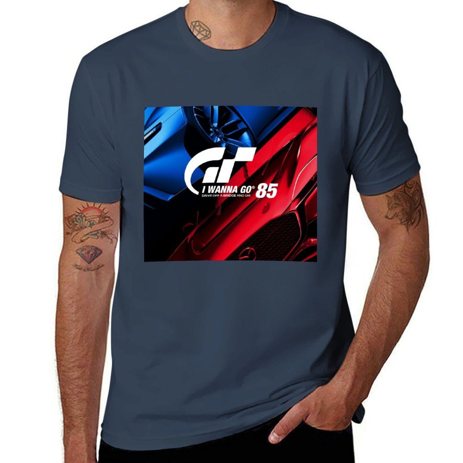 

Gran Turismo X NakeyJakey Футболка футболки для мужчины хлопок мягкие футболки с принтами футболка S