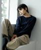 Signature Cable Round Knit Cardigan [Navy]