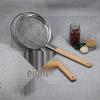 NHZHIW Stainless Steel Skimmer with Wooden Handle