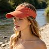 Yousheng Empty Top Baseball Cap, Retro Washed Style UV Protection Hat with Extended Curved Brim, Summer Hat for Travel Hiking Outdoor Sports