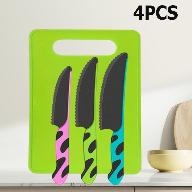 WXCOO Toddlers Plastic Knife for Kids Safe Cutting Board Cartoon DIY Kitchen Tool Cooking Cutter Toys for Children