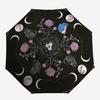 Mystic Moon Phase Floral TapestryUmbrella, Portable 3-Fold Umbrella for Men & Women,Christmas Gift ES235
