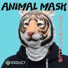 EXDUCT Animal Mask, Tiger Animal Mask, Headgear, Mask, Mask, Party Mask, Funny Mask, Cosplay Mask, Disguise Mask, Costume