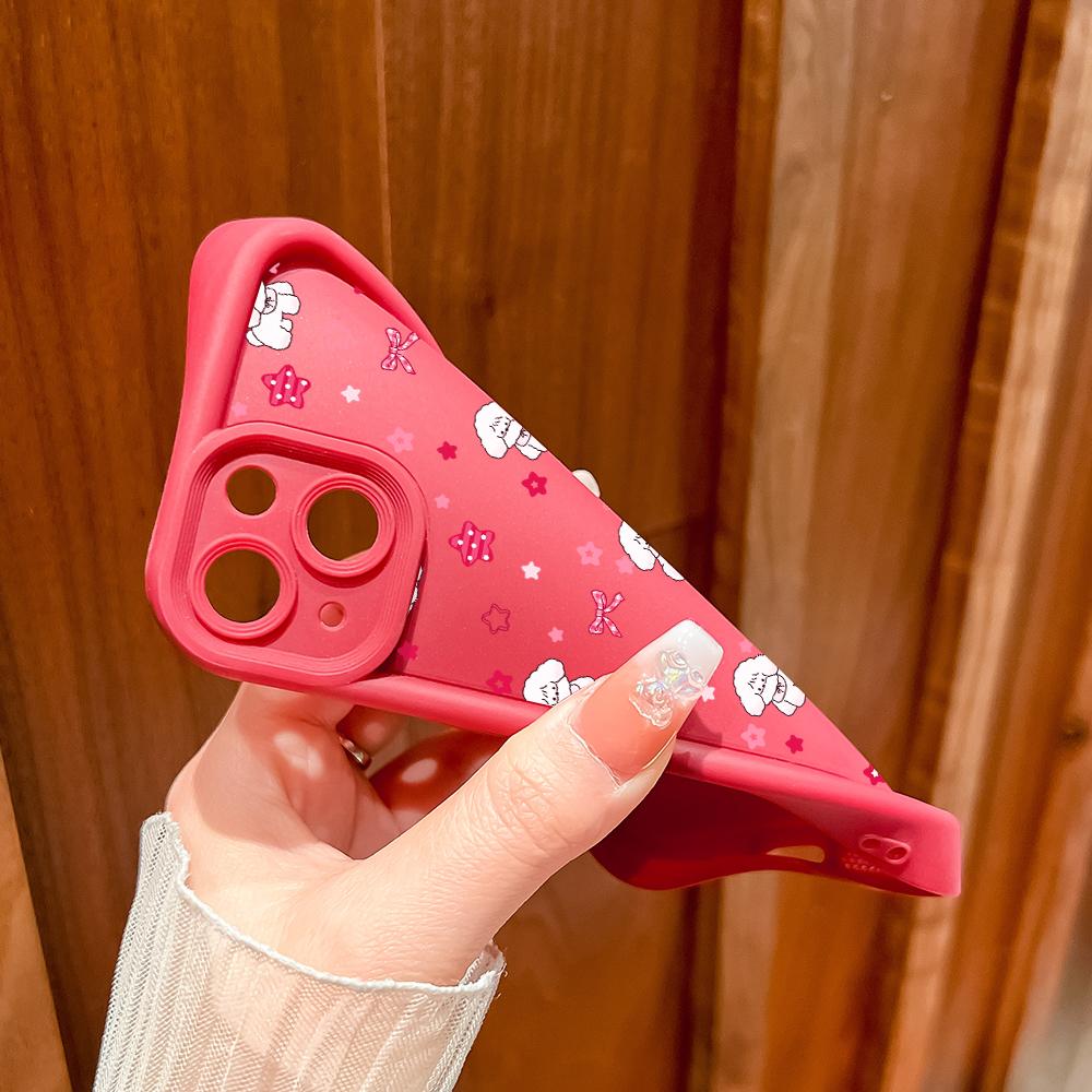 Soft Silicone Square Ladder Printing Pattern Phone Casing Full Cover Camera Shockproof Protection Rubber Case for OPPO Realme