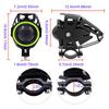 X-STYLE U7 Motorcycle Fog Lamp, 2 Modes, White + Green Squid Ring, LED Headlight,