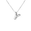 Stainless Steel 18K Gold Plated Alphabet Pendant Necklace