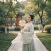Round Flower Pattern Hand Fan Japanese Style Folding Fan Collapsible Flying Disk Fan With Pocket Portable Mini Fan Summer Travel