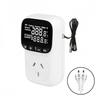 Digital Temperature Controller Outlet Socket Heating Cooling Thermostat With Timer Switches for Refrigerator Aquaculture