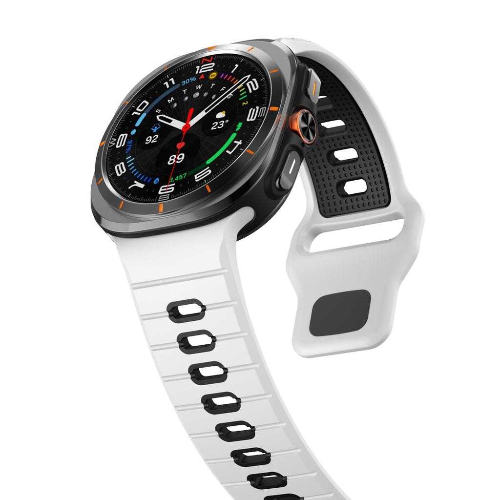 Sports Two-Tone Silicone Strap For Samsung Galaxy Watch Ultra 47mm Watchband Accessories For Samsung Galaxy Ultra Band Bracelet