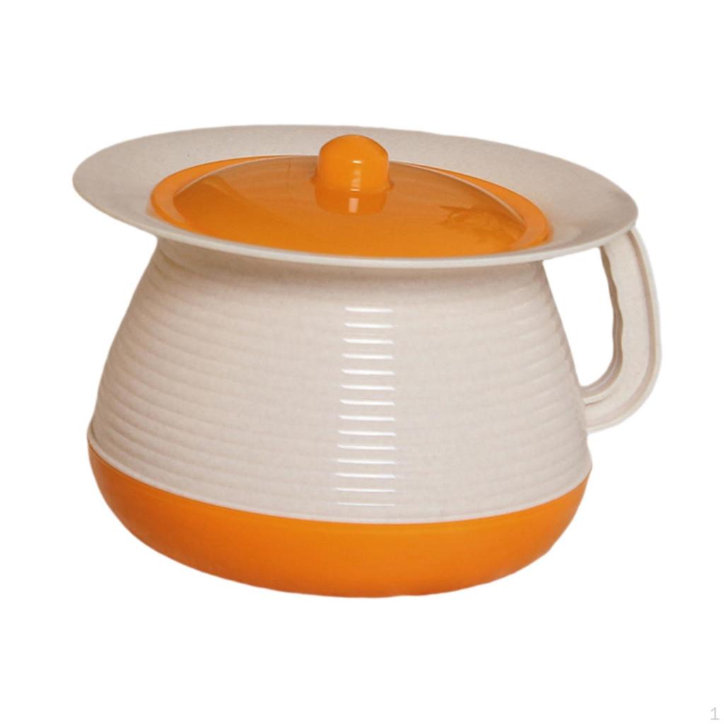 Nachttopf mit Deckel, Tragbare Toilettenlösung für Erwachsene und Kinder