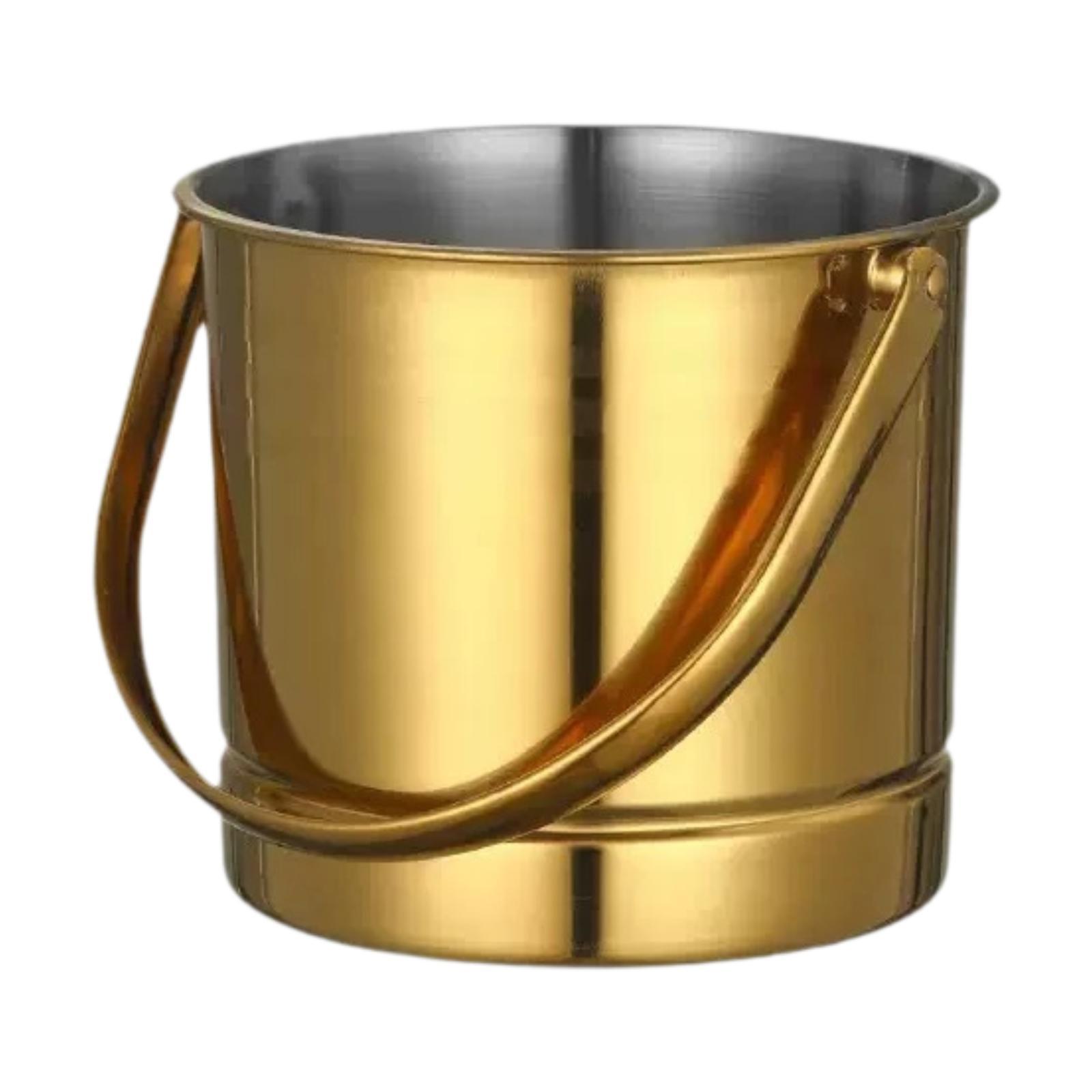 Ice Bucket Stainless Steel Snacks Fried Chicken Barrel Beverage Bucket for Event