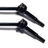 2Pcs Remote Control Vehicle RC Car Front And Rear Drive Shaft Cvd For Weili 144010 144001-02 124017-16-18 124019 (Black)