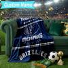 Custom Name Blanket City Grizzlies Bear Logo Blanket Bedding Blanket for Travel, Camping, Living Rooms, Offices, Sofas, Fan Christmas gift