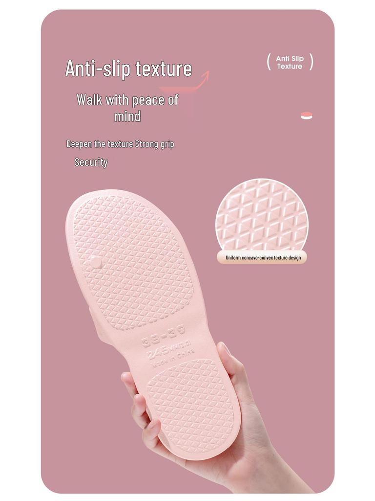 Portable Foldable Anti-Slip Shower Slippers for Men and Women - Ideal for Travel and Hotel Use
