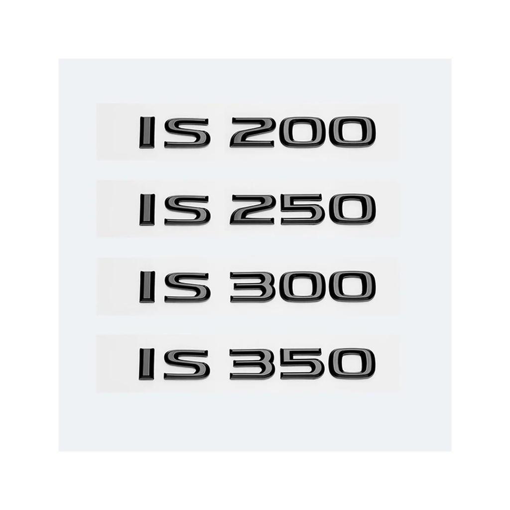 yzw6688 Glossy Black ABS Letter IS200 IS250 IS300 IS350 IS300h