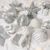 8Pcs Glittering Christmas Ball Ornament Shatterproof Decorative Baubles Christmas Tree Decorations For Wreath Door Wall