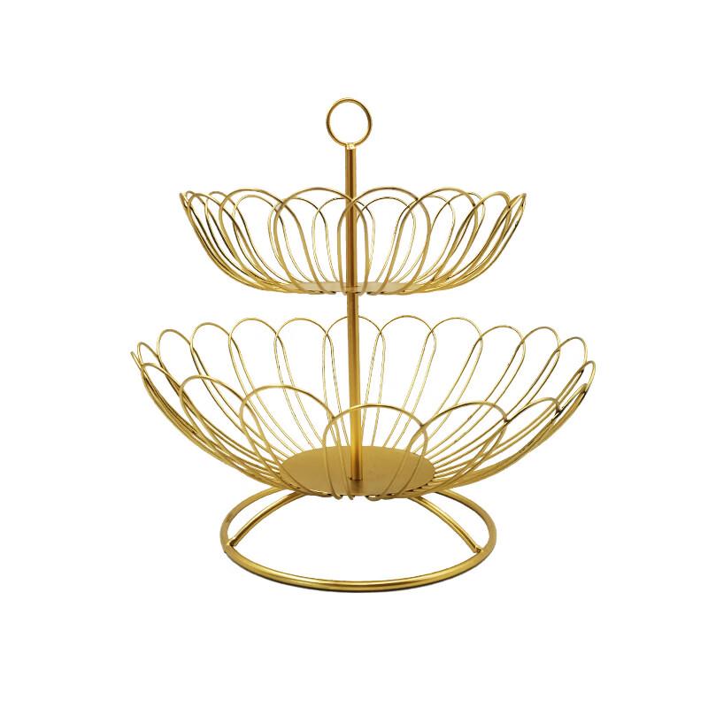 Modern Minimalist Double-Layer Fruit Basket