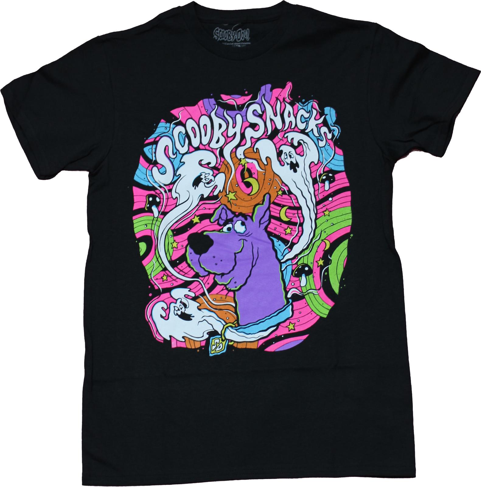 Scooby Doo New Adult T-Shirt - Scooby Snacks Trippy Head Shot Image XXXXL