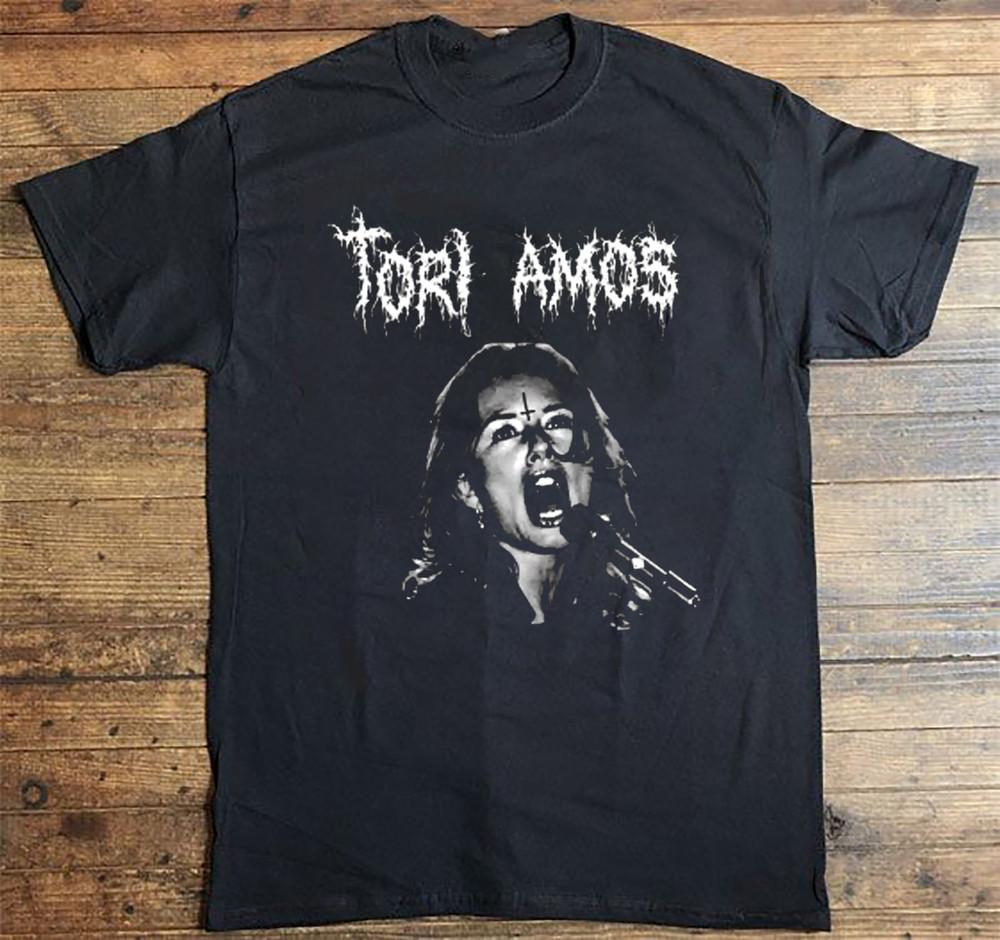 НОВАЯ Классическая Черная Футболка с Лицом Тори Амос, Короткий Рукав, Все Размеры, YA92, Унисекс S