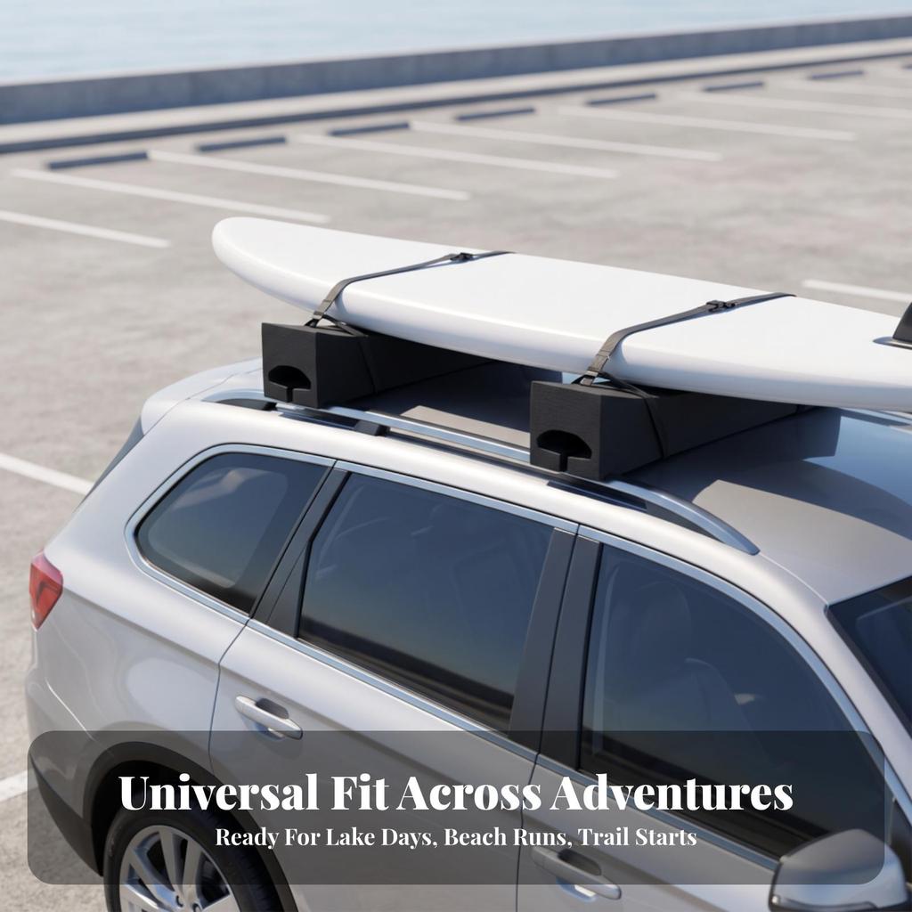 Soft Roof Rack Pads Universal Foam Compact for Surfers