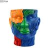 Creative Colorful Human Portrait Vase Desk Decoration Flowers Arrangement Artificial Flower Decorative Floral Vases Home Decor
