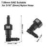 uxcell Car Fuel Line Hose, Quick Release Connector Removal Hose, Nylon, 0.3 inch (7.89