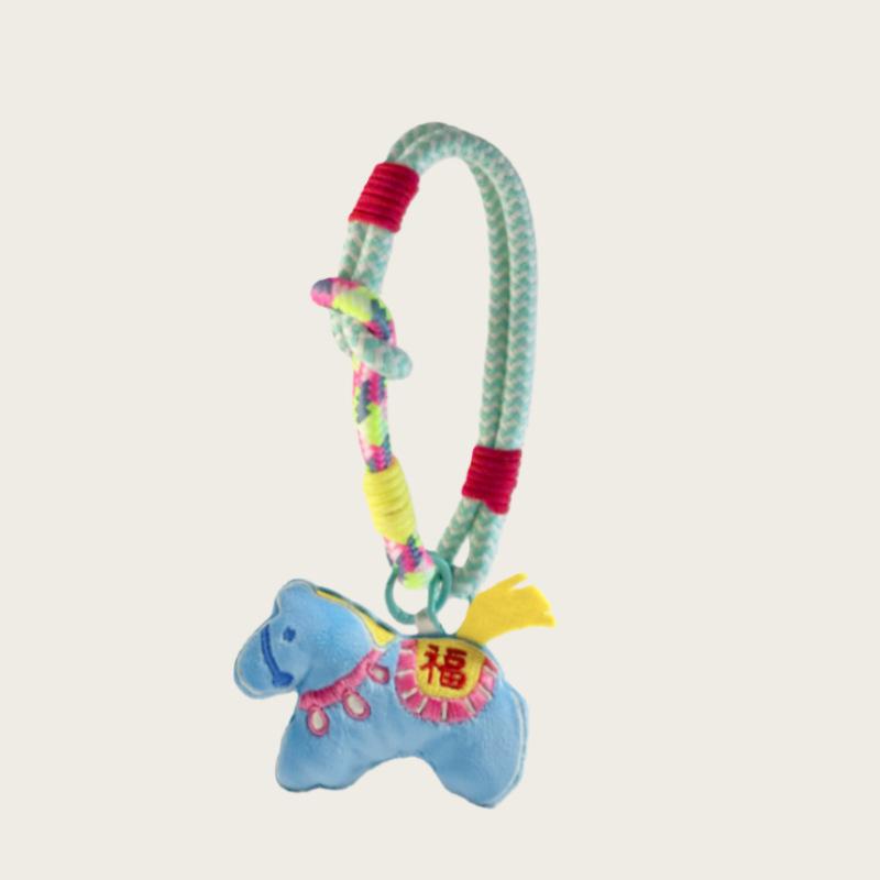 

Color Cartoon Plush Pony Doll Pendant Bag Pendant New Gift Money Soon Doll Horse Keychain небесно-голубой