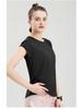 Women's Breathable Summer Sports T-Shirt - Moisture-Wicking, Round Neck, Short Sleeve, Dance & Fitness Style