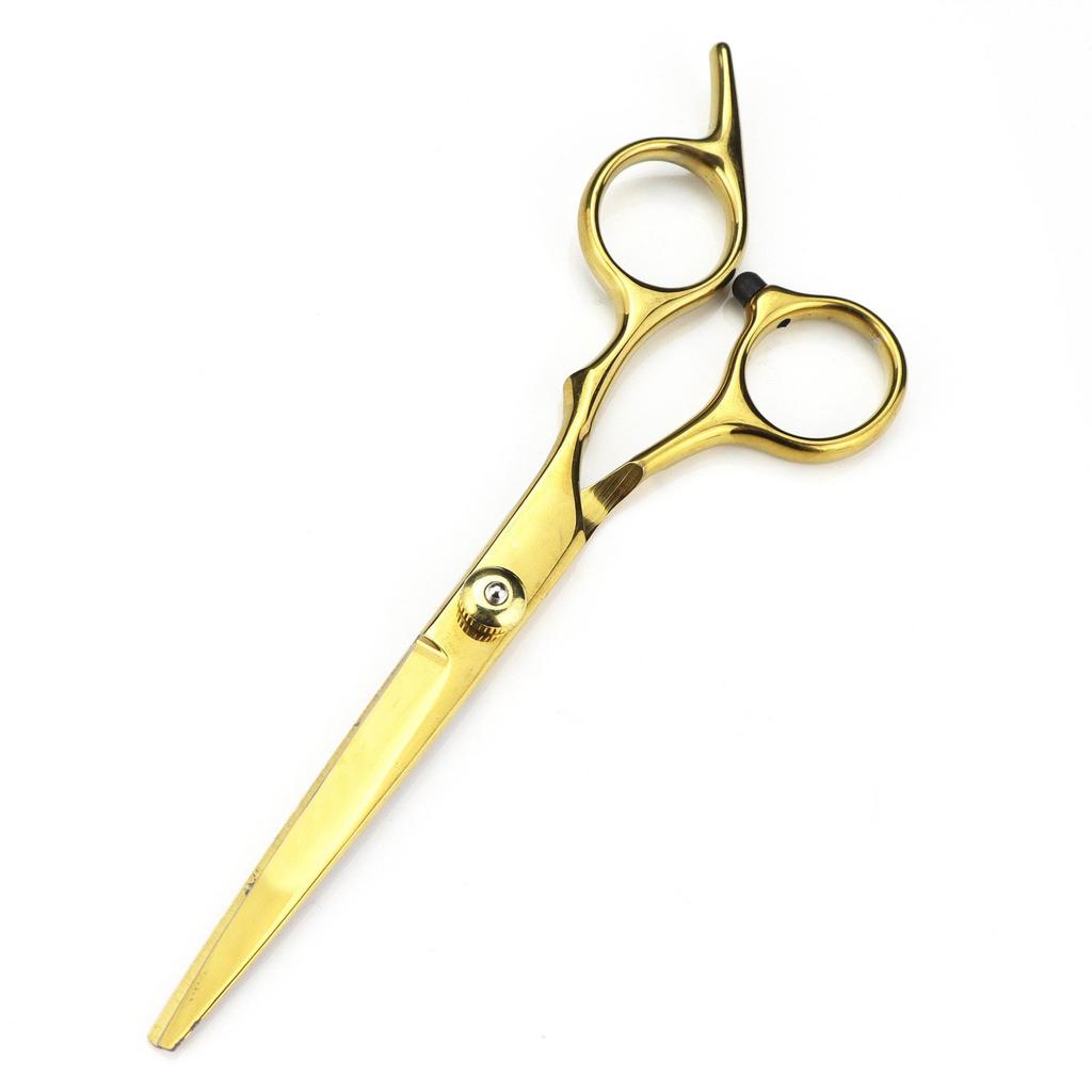 6.0-Inch Color Hairdressing Scissors Set: High Screw, Straight, Serrated, Thinning Scissors