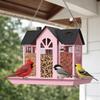 Metal Wild Bird Feeder Large Capacity Bird Feeding Station Hanging Bird Feeder  Outdoor Yard