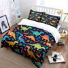 Dinosaur-Themed Colorful Kids Set Exquisite Three-Piece Bedding Set Gift For Kids And Adults