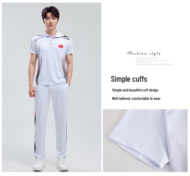 Unisex Summer Badminton Tops: Quick-Dry, Sweat-Wicking, Short-Sleeve Sportswear for Couples & Coaches