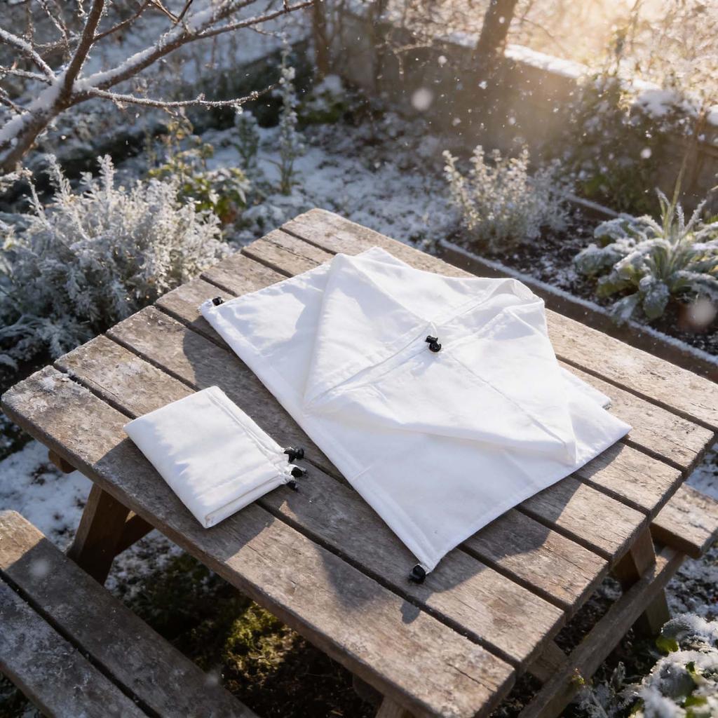 Non -woven Fabric Plant Anti -Frosting Protecting Plants Dual Drawstring From Animals Eating Frost Cover Great Winter Cover