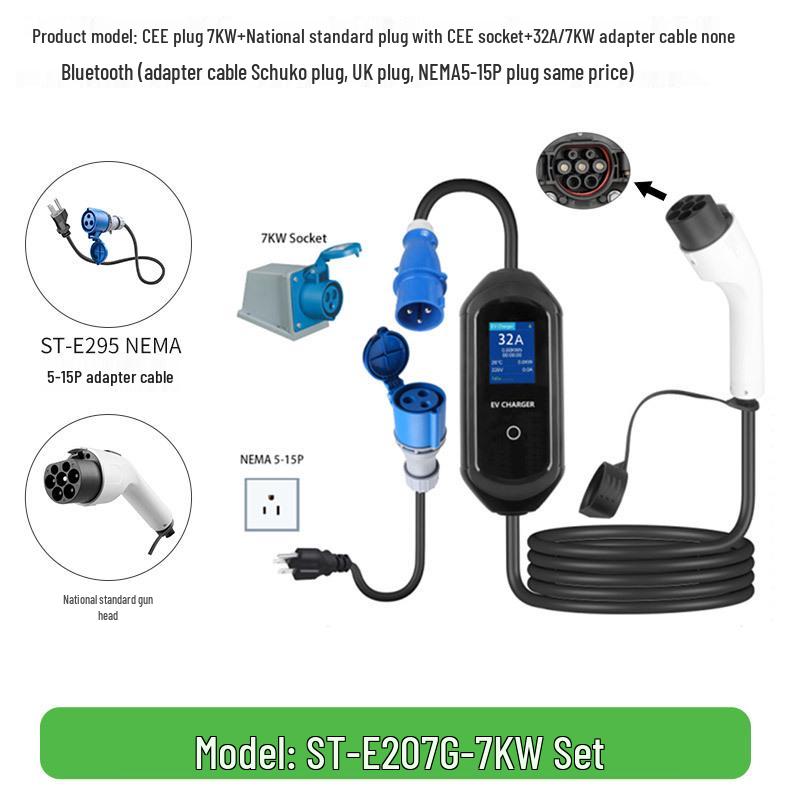 

ST-E207G Portable Charging Gun for New Energy Vehicles (7/11/22KW)