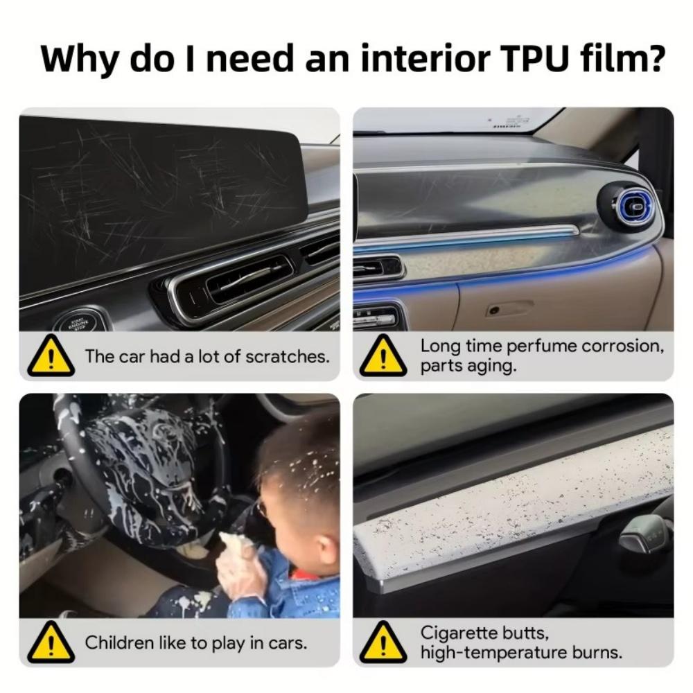 Car Interior Screen Protector Console GPS Navigation LCD Screene TPU Film Scratch Resistant PPF For BYD ATTO 3 EVO 2026