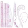 6pcs Flexible Curved Ruler Set For Dressmaking Sewing