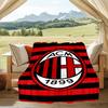 1 BUC Plaid moale imprimat cu clubul de fotbal Milan pentru dormitorul adultului, camera de zi, canapea, camping, călătorie, cadouri pentru fani Cadouri de Crăciun