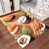 Cute Animated Sushi Characters Carpet Yoga Living Room Room Decor Children's Crawling Mat Doormat Area Rug Games Mat