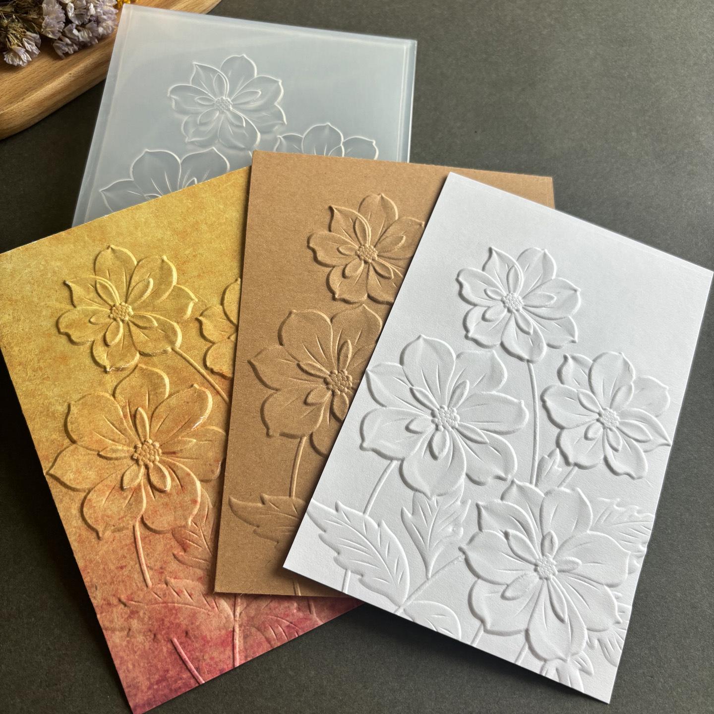 3D Textured Embossing Mold Template for DIY Projects - 37 Piece Set