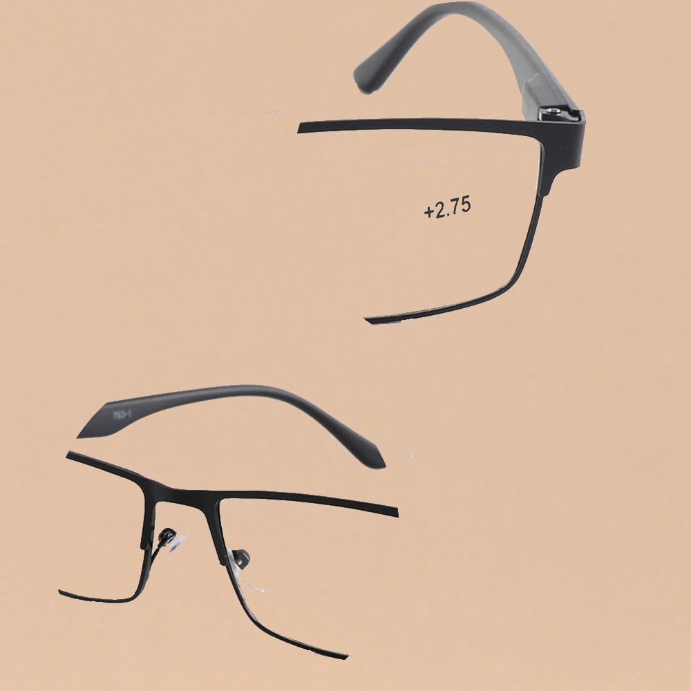 Business Reading Glasses For Women And Men Metal Frame Anti Blue Light Eyeglasses