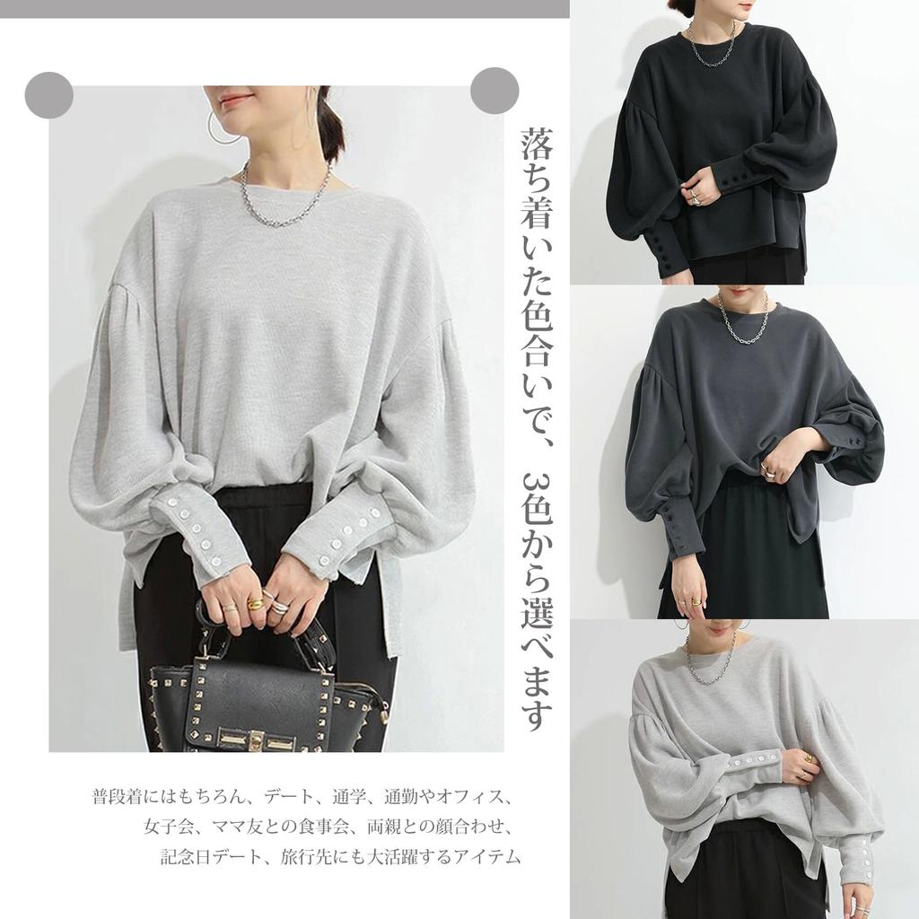 MaadeaNoeTe Long Round Puff Solid Loose Perfect for Everyday Winter Women's Hoodie, Sweatshirt, Sportswear, Sleeve, Neck, Sleeves, Color, Layered,