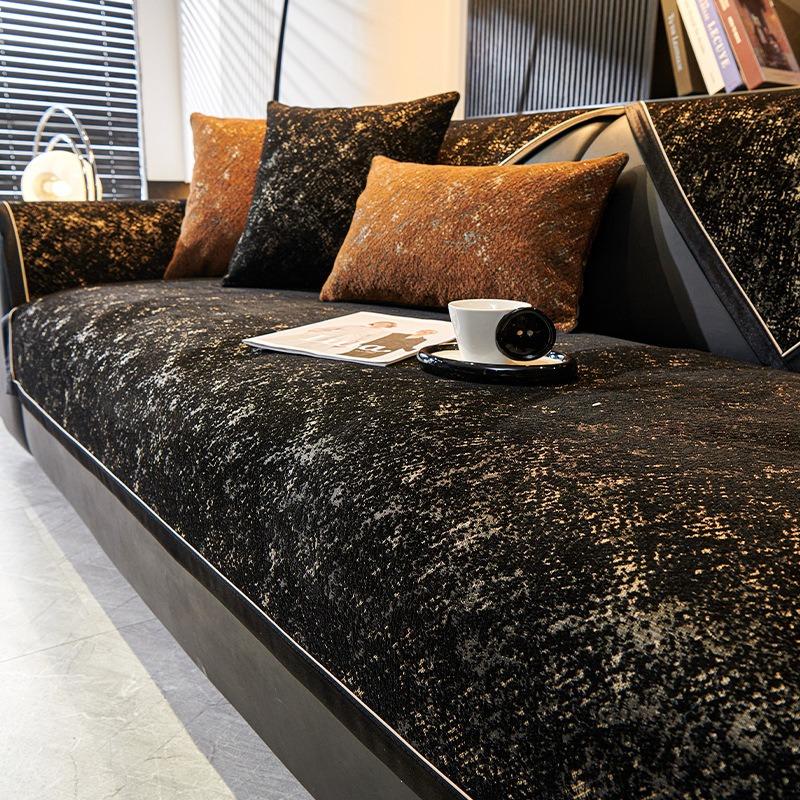 Dik Kreukbestendig Chenille Bankkussen Voor Alle Seizoenen Woonkamer Antislip Bankzitkussen Bankhoes, Bankhanddoek 70x70cm 1pcs