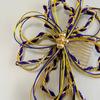 Mizuhiki Hair Ornament, Purple Gold, Ball Kanzashi, Kumihimo, Japanese Traditional Clothing, Coming-of-Age Ceremony, Wedding, Graduation, Headpiece,