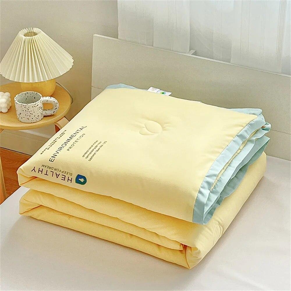 

Летнее одеяло, хлопковое постельное белье, дышащие покрывала для спальни, диван, кондиционер, офисное одеяло для сна 150x200cm