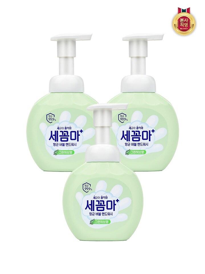 ON:THE BODY Secomma Bubble Hand Wash Green Herb Scent 250ML x 3